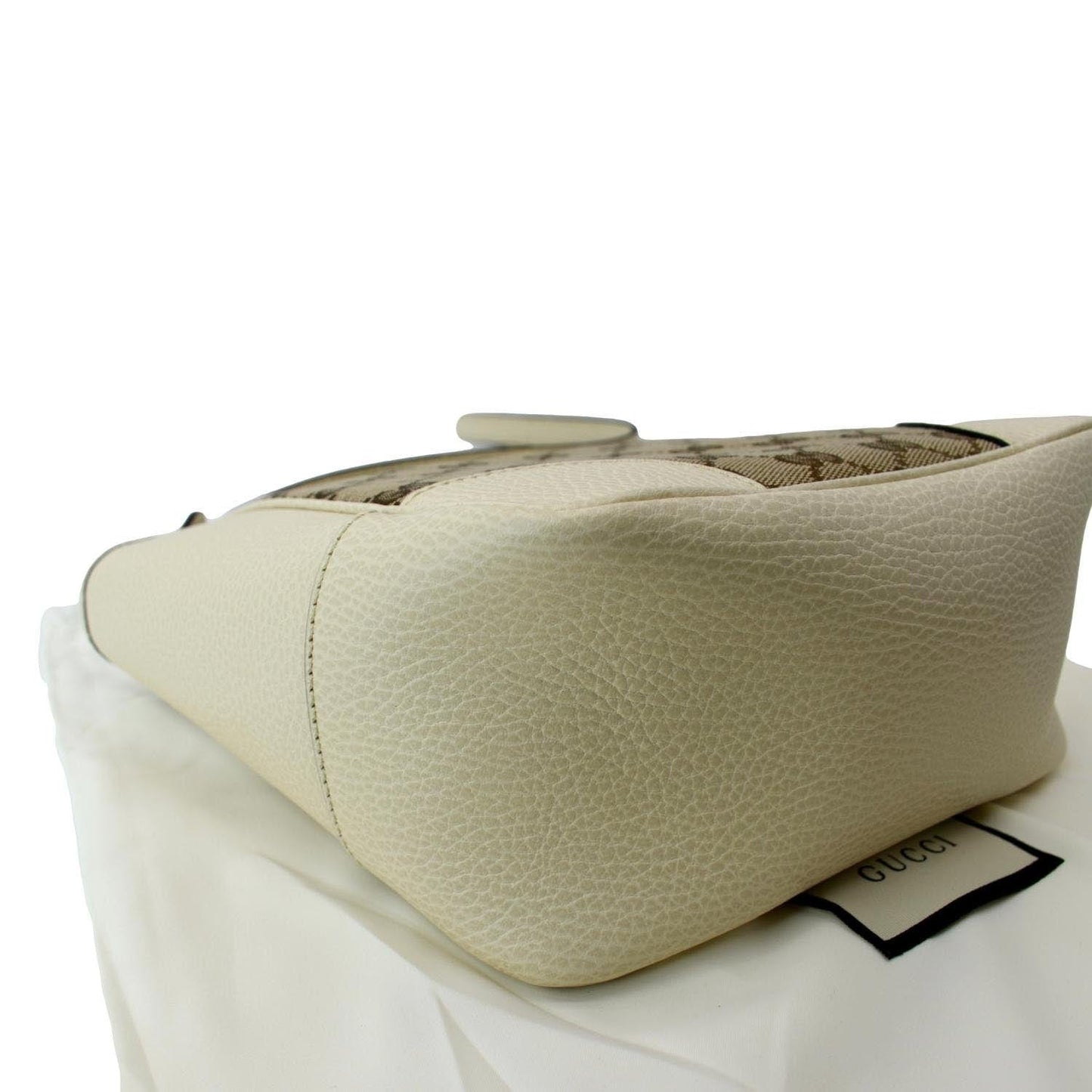 GUCCI Small Bree GG Leather Crossbody Bag Beige 449241