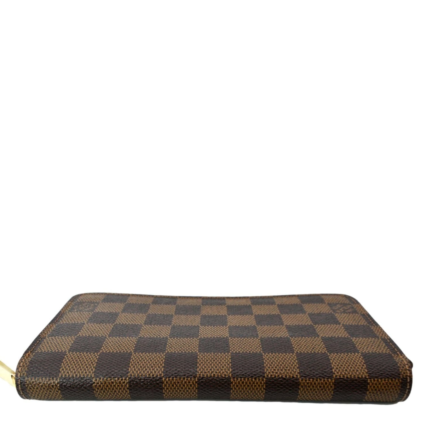 LOUIS VUITTON Zippy Long Damier Ebene Wallet Brown