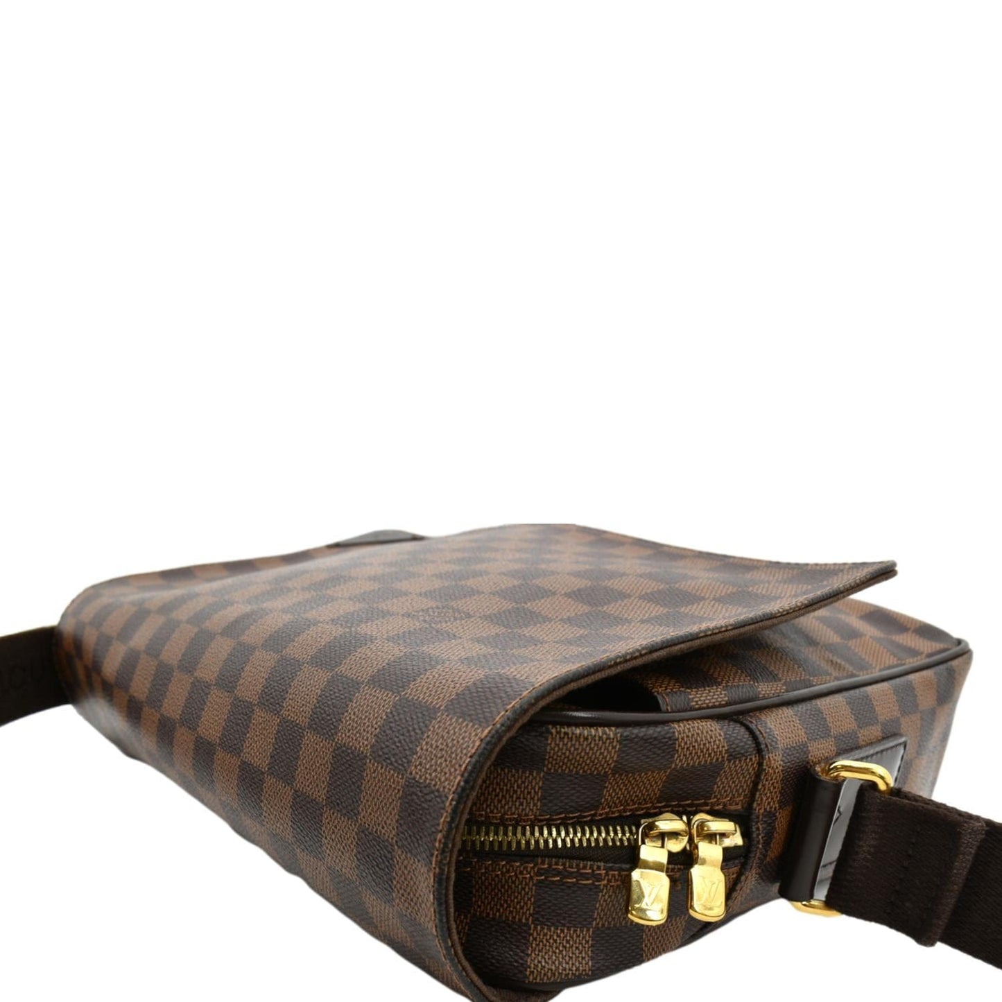 LOUIS VUITTON Shelton MM Damier Canvas Messenger Bag Brown