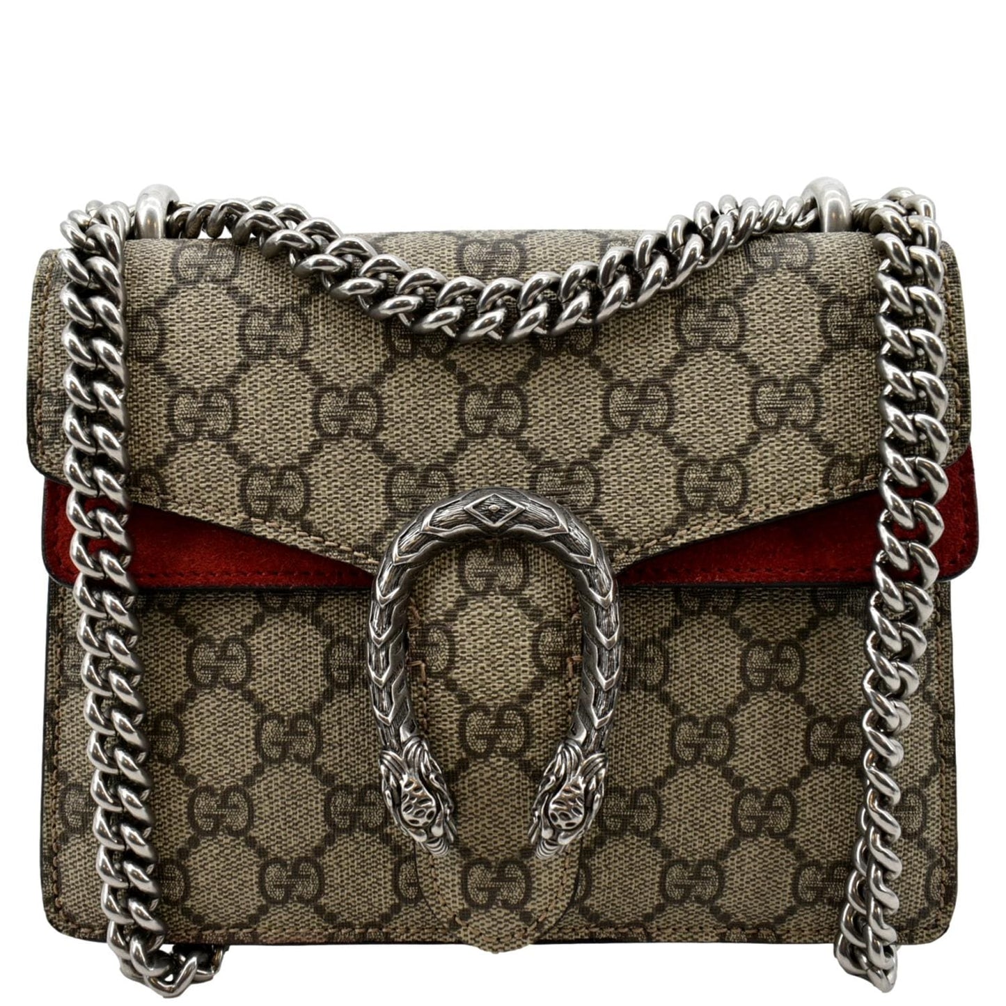 GUCCI Dionysus Mini GG Supreme Canvas Crossbody Bag Beige 421970