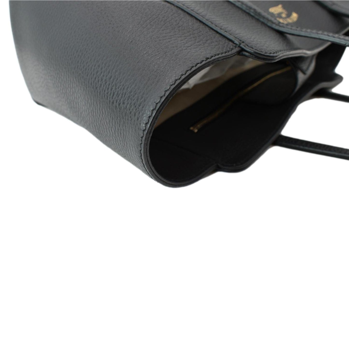 GUCCI Swing Mini Leather Tote Bag Black 354408