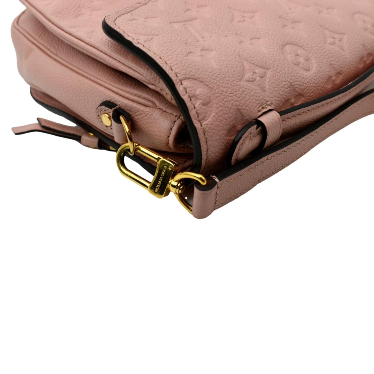 LOUIS VUITTON Metis Pochette Empreinte Leather Crossbody Bag Pink