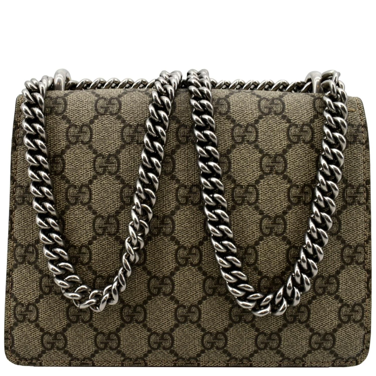 GUCCI Dionysus Mini GG Supreme Canvas Crossbody Bag Beige 421970