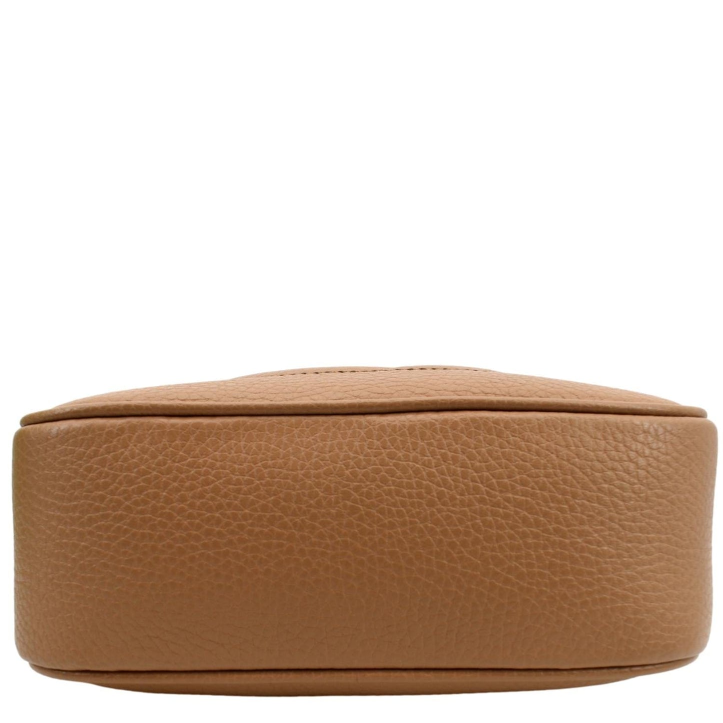 GUCCI Soho Disco Pebbled Leather Small Crossbody Bag Rose Beige 308364