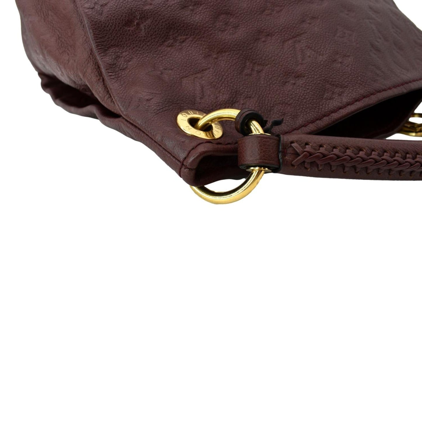 LOUIS VUITTON Artsy MM Empreinte Leather Hobo Bag Red