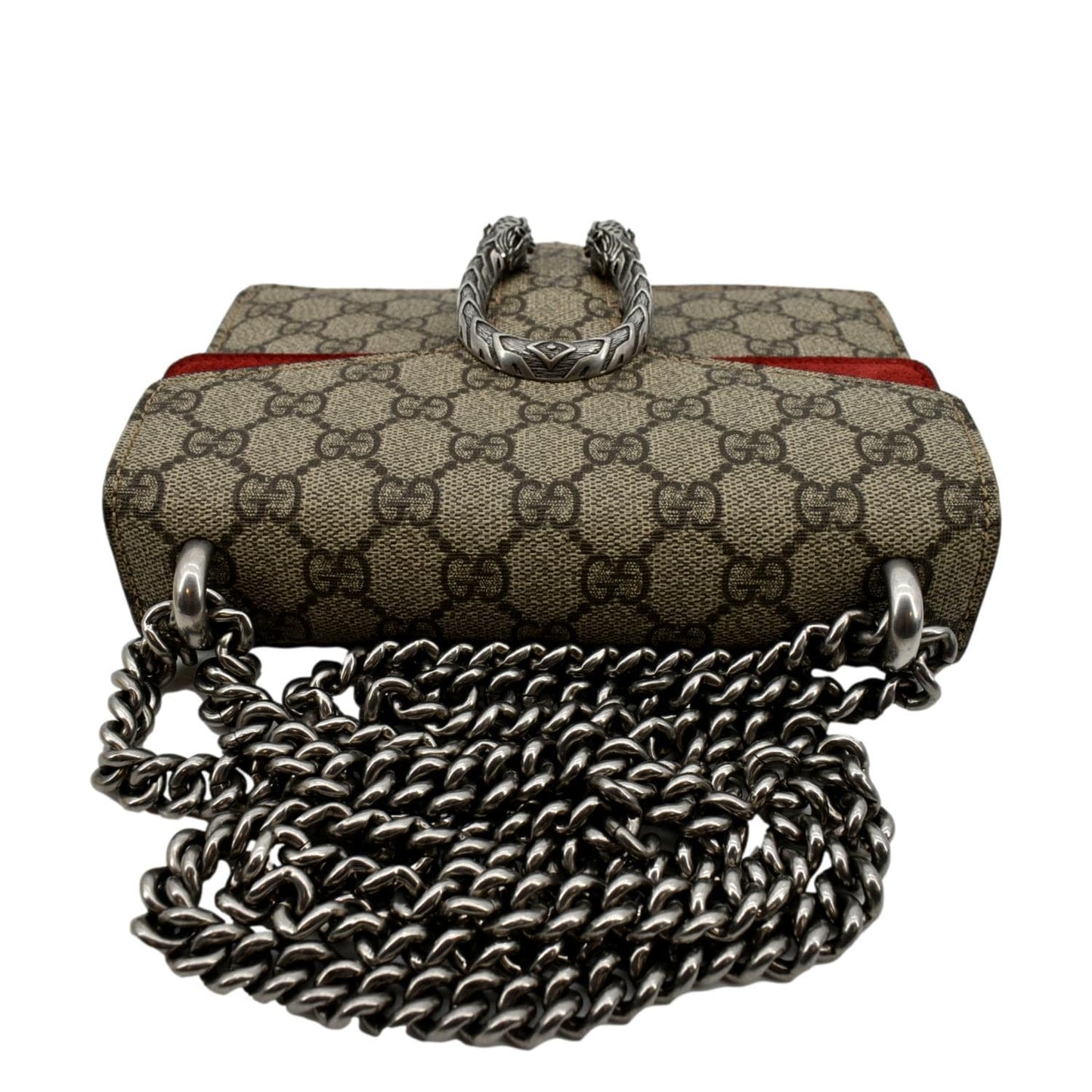 GUCCI Dionysus Mini GG Supreme Canvas Crossbody Bag Beige 421970