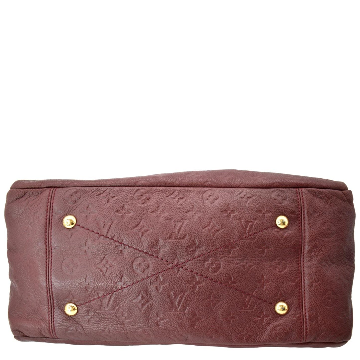 LOUIS VUITTON Artsy MM Empreinte Leather Hobo Bag Red