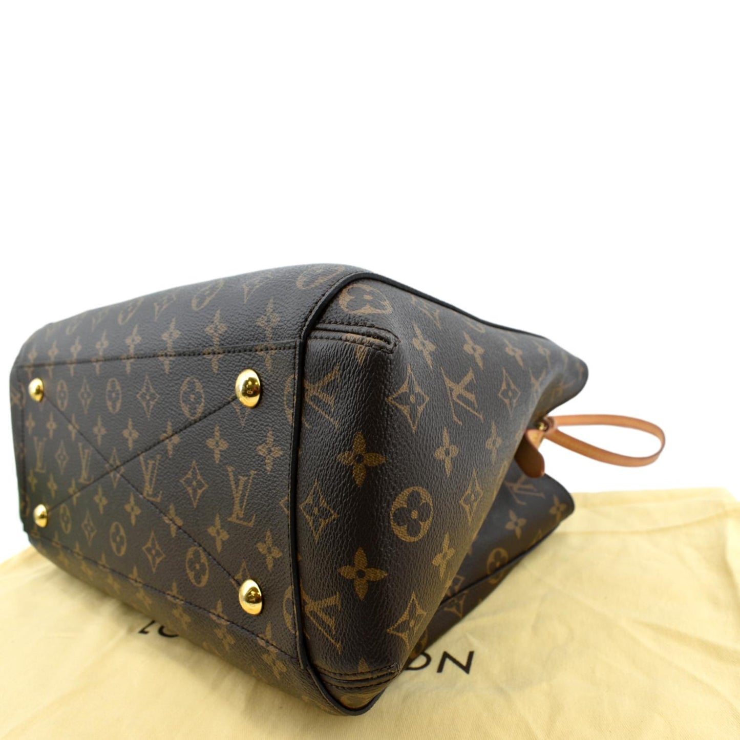 LOUIS VUITTON Montaigne GM Monogram Canvas Shoulder Bag Brown