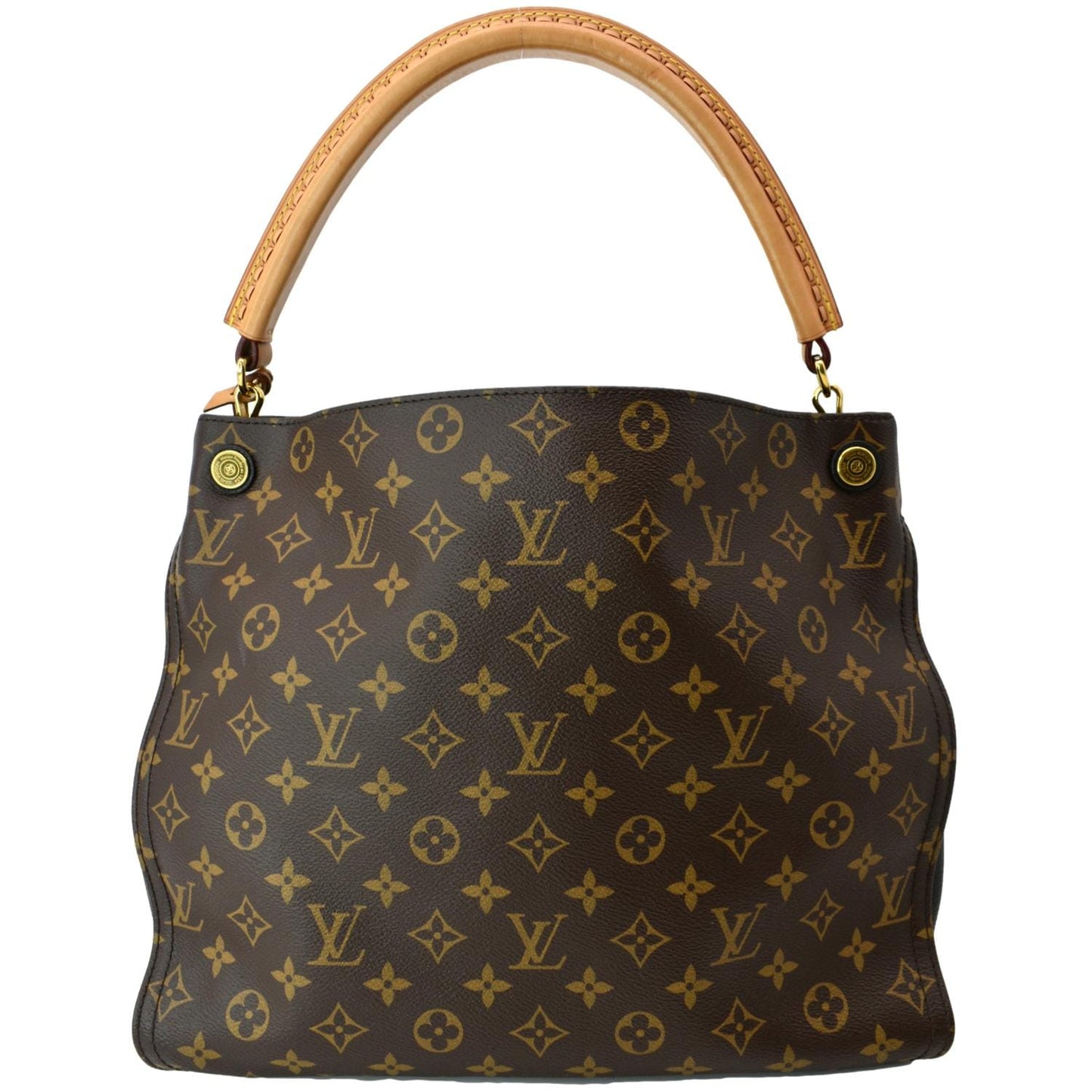 LOUIS VUITTON Gaia Monogram Canvas Shoulder Bag Brown