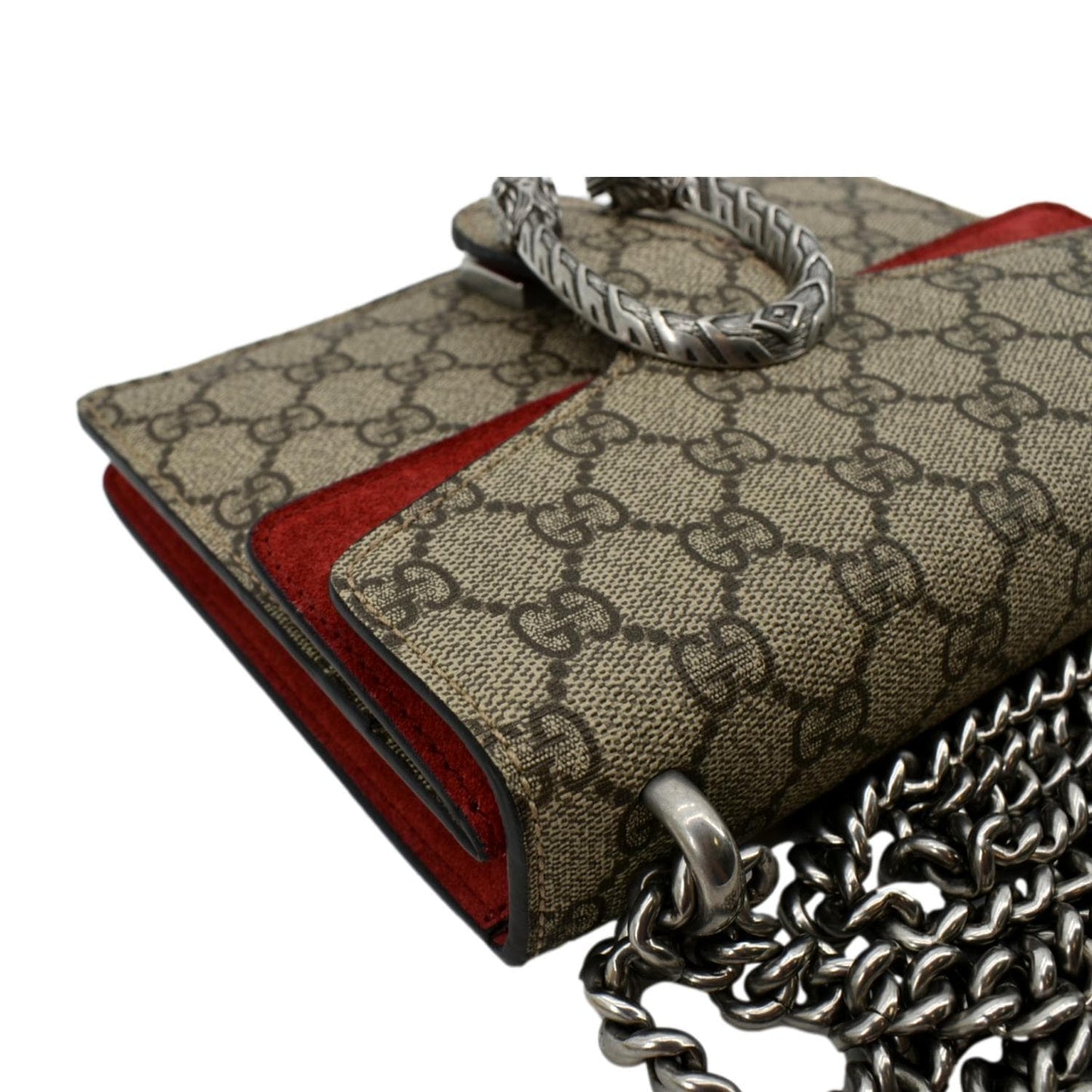GUCCI Dionysus Mini GG Supreme Canvas Crossbody Bag Beige 421970