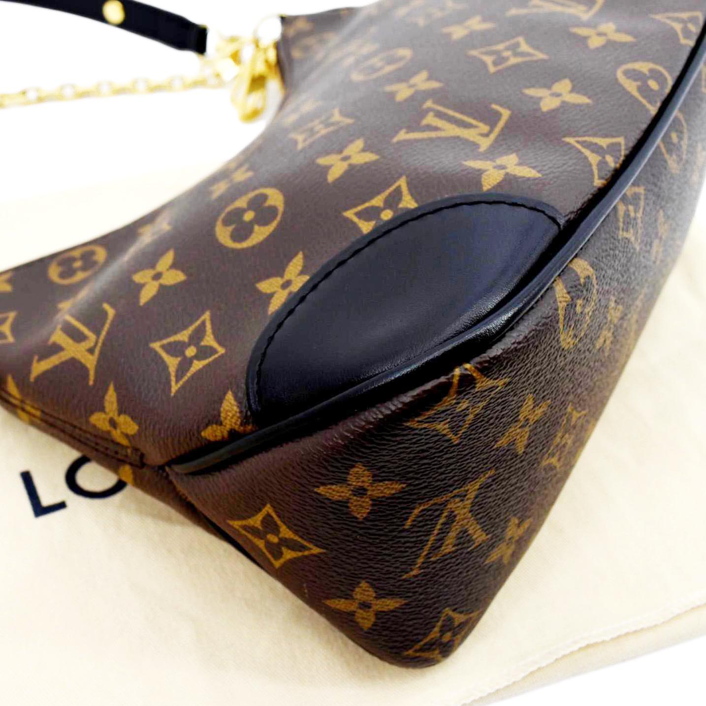 LOUIS VUITTON Boulogne NM Monogram Canvas Shoulder Bag Brown