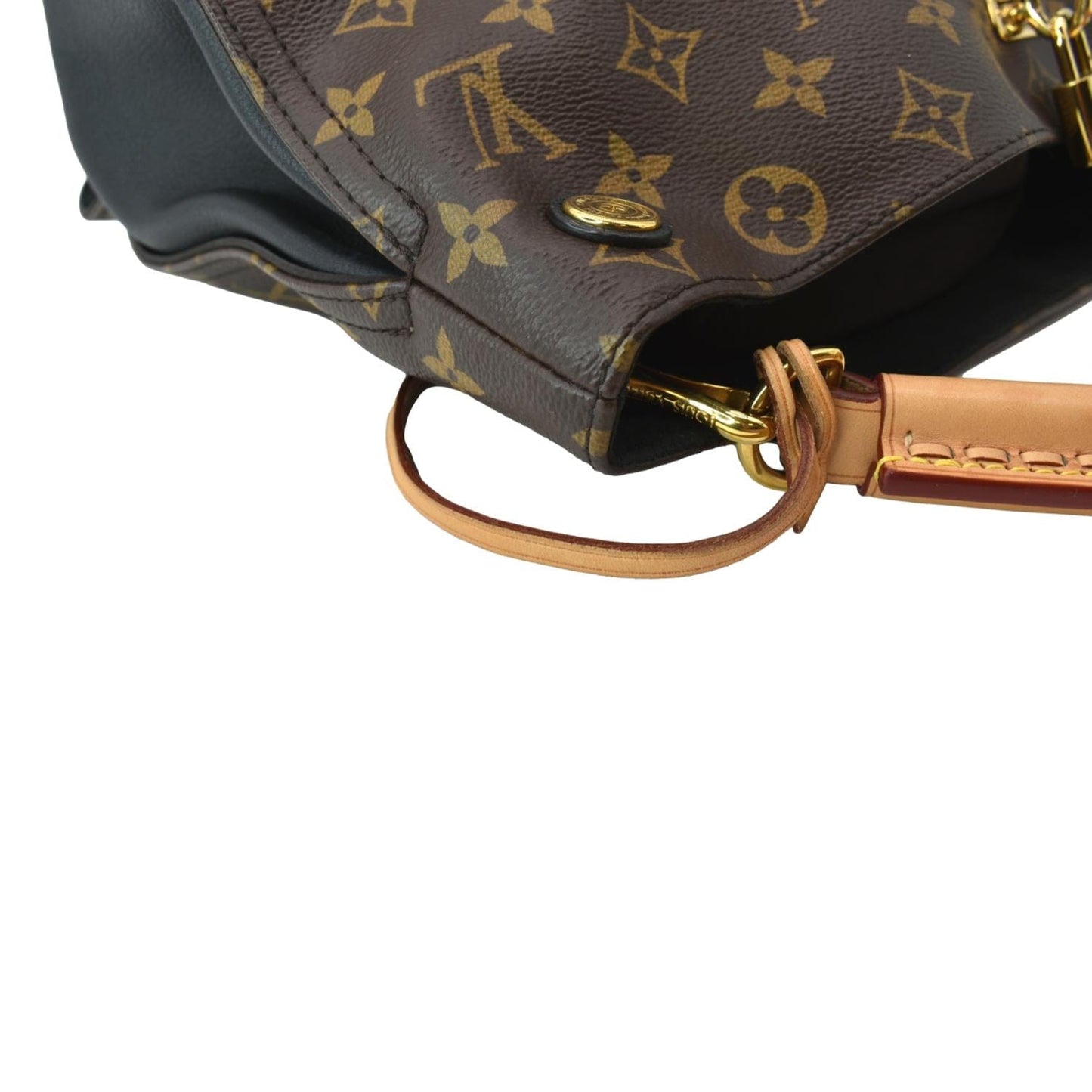 LOUIS VUITTON Gaia Monogram Canvas Shoulder Bag Brown