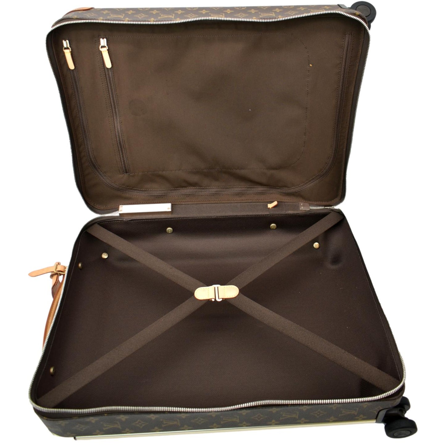 LOUIS VUITTON Horizon 55 Monogram Canvas Rolling Suitcase Brown