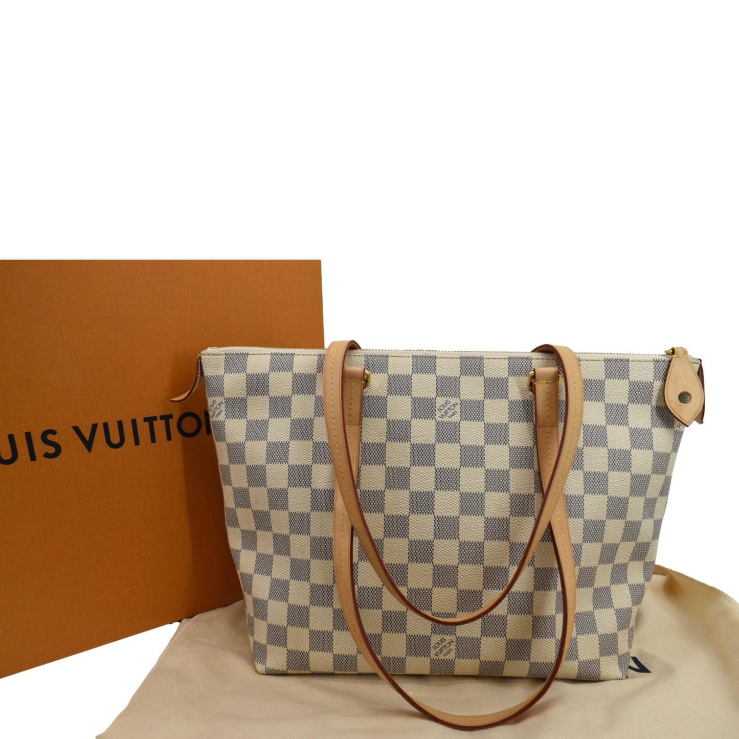 LOUIS VUITTON Iena PM Damier Azur Shoulder Bag White