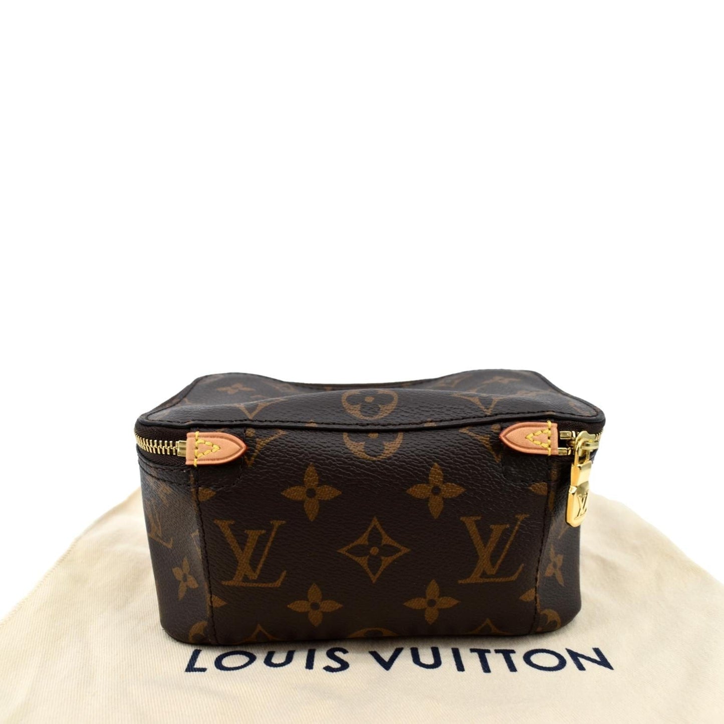 LOUIS VUITTON Packing Cube PM Monogram Canvas Cosmetic Bag Brown