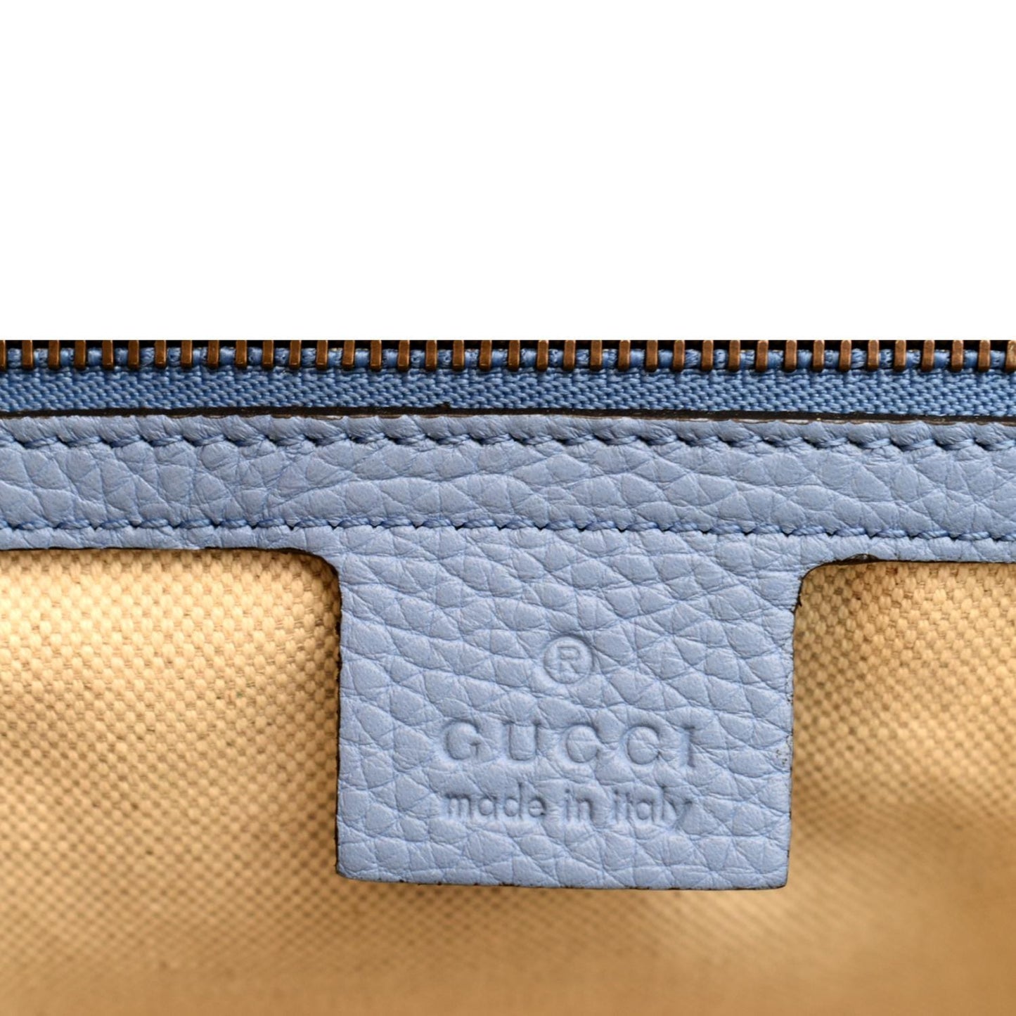 GUCCI GG Marmont Leather Top Handle Shoulder Bag Blue 421890