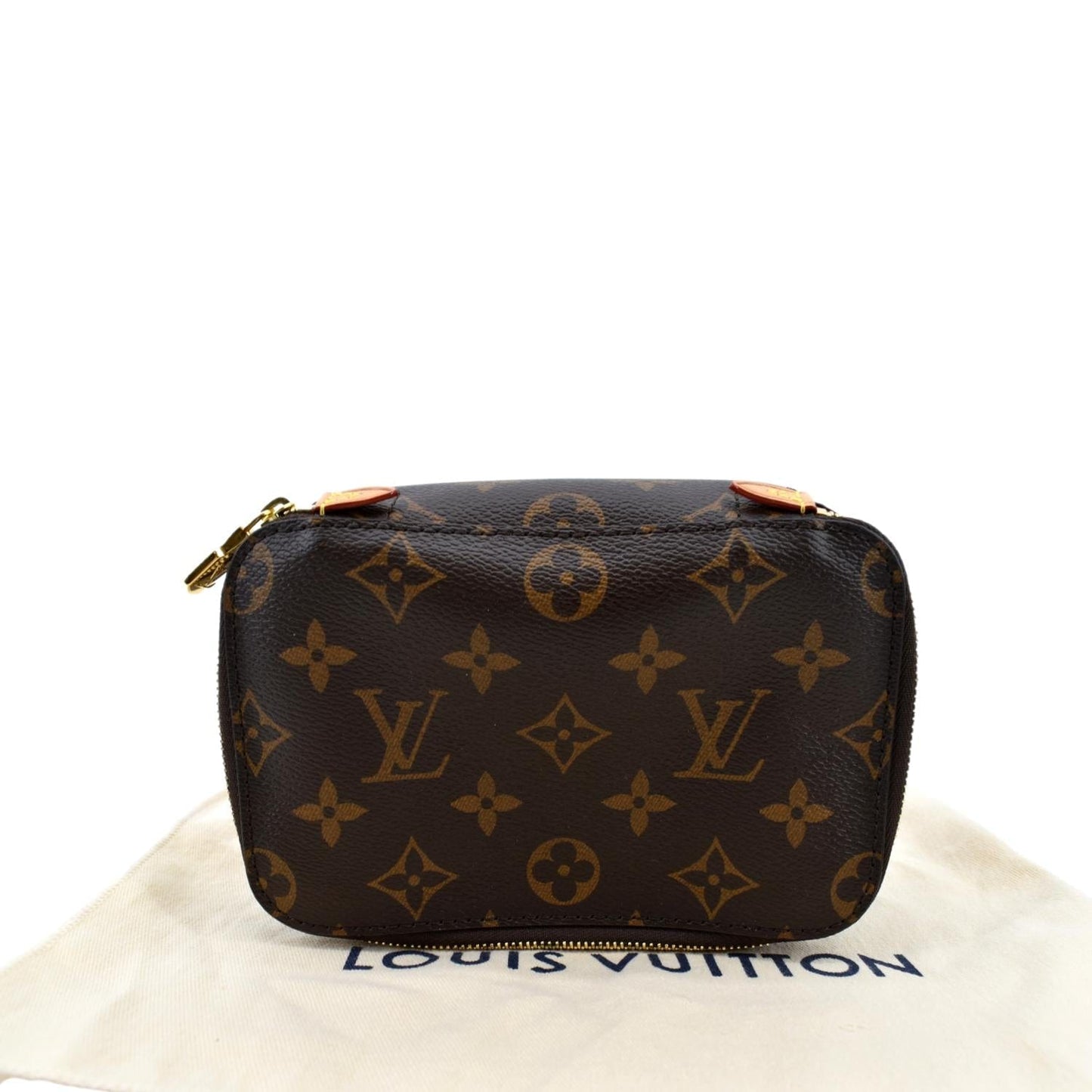 LOUIS VUITTON Packing Cube PM Monogram Canvas Cosmetic Bag Brown
