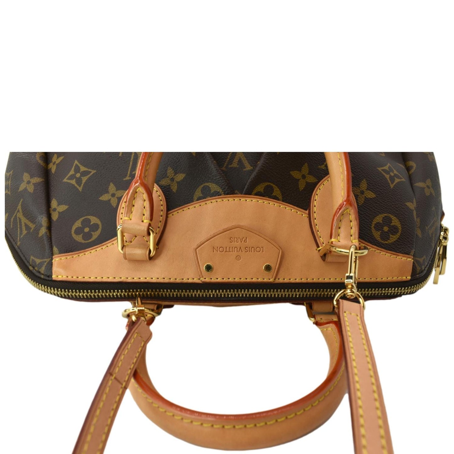 LOUIS VUITTON Segur Monogram Canvas Crossbody Bag Brown