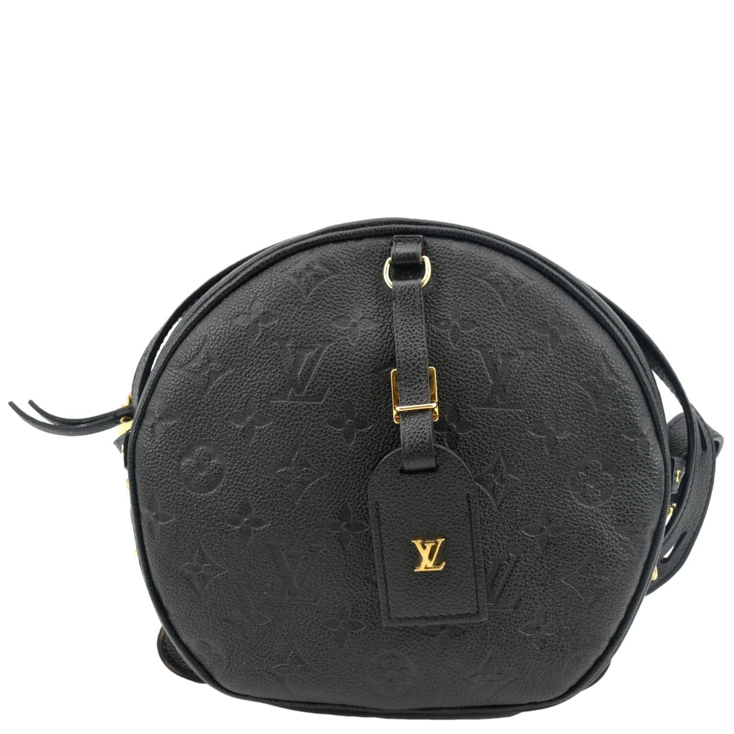 LOUIS VUITTON Boite Chapeau Souple MM Monogram Empreinte Shoulder Bag Black