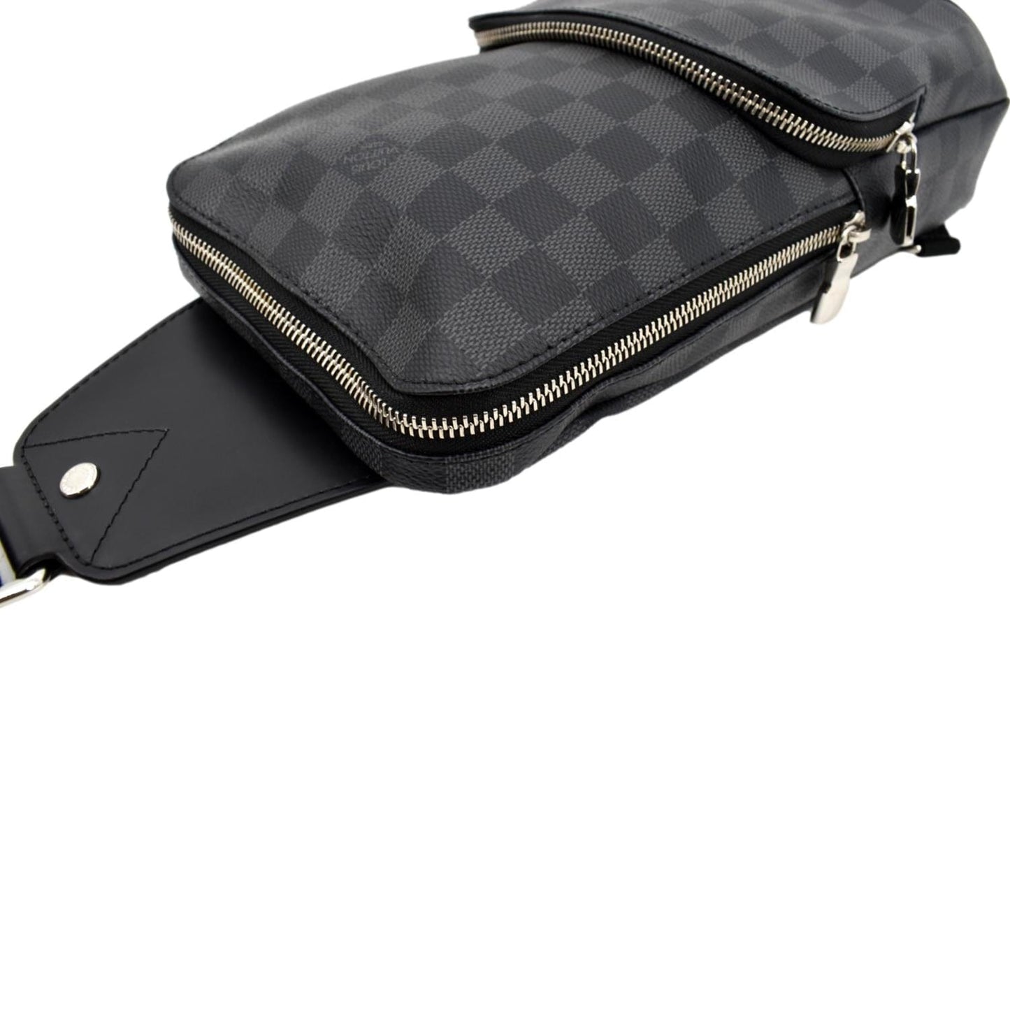 LOUIS VUITTON Avenue Sling Damier Graphite Backpack Bag Black