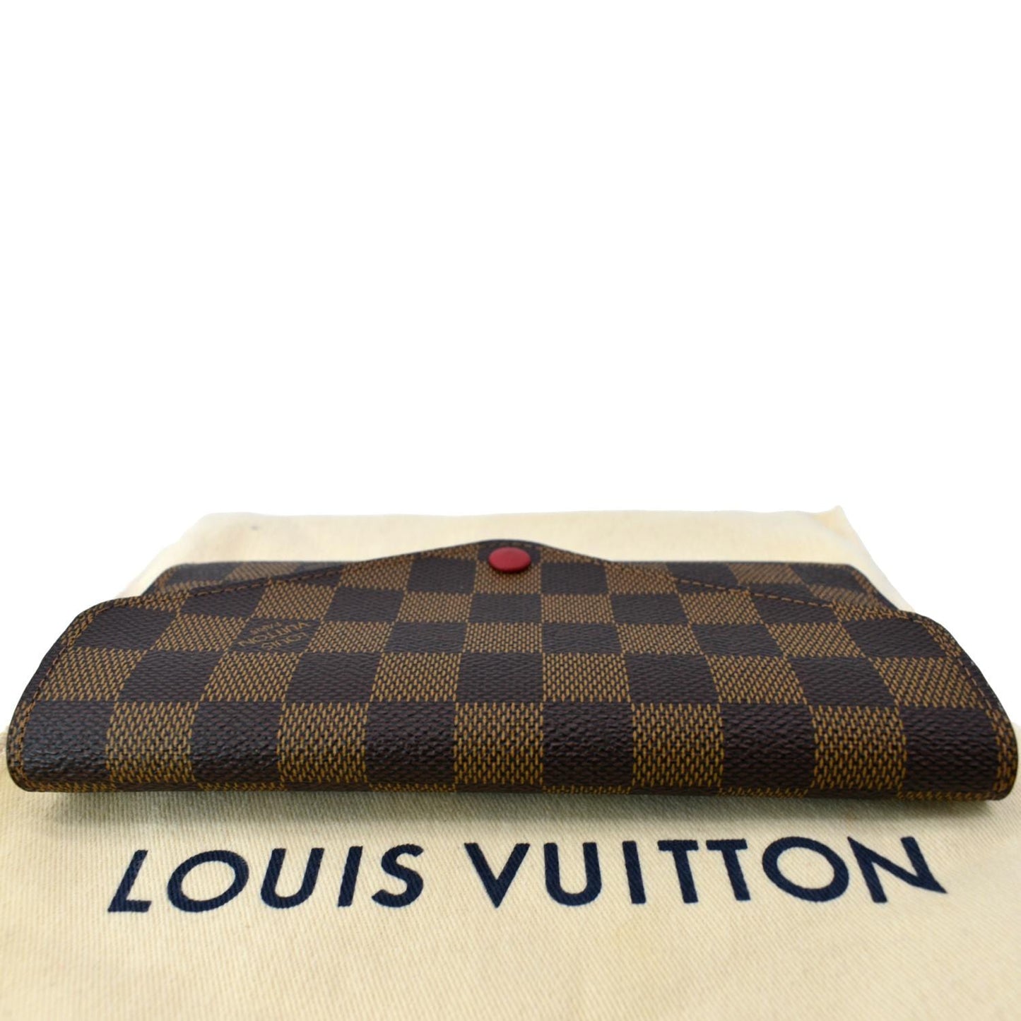 LOUIS VUITTON Josephine Damier Ebene Wallet Brown