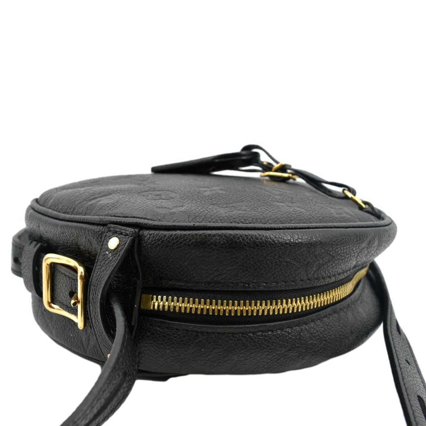 LOUIS VUITTON Boite Chapeau Souple MM Monogram Empreinte Shoulder Bag Black