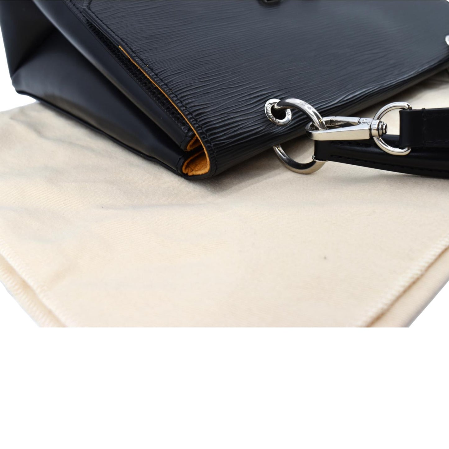 LOUIS VUITTON Grenelle PM Epi Leather Shoulder Bag Black