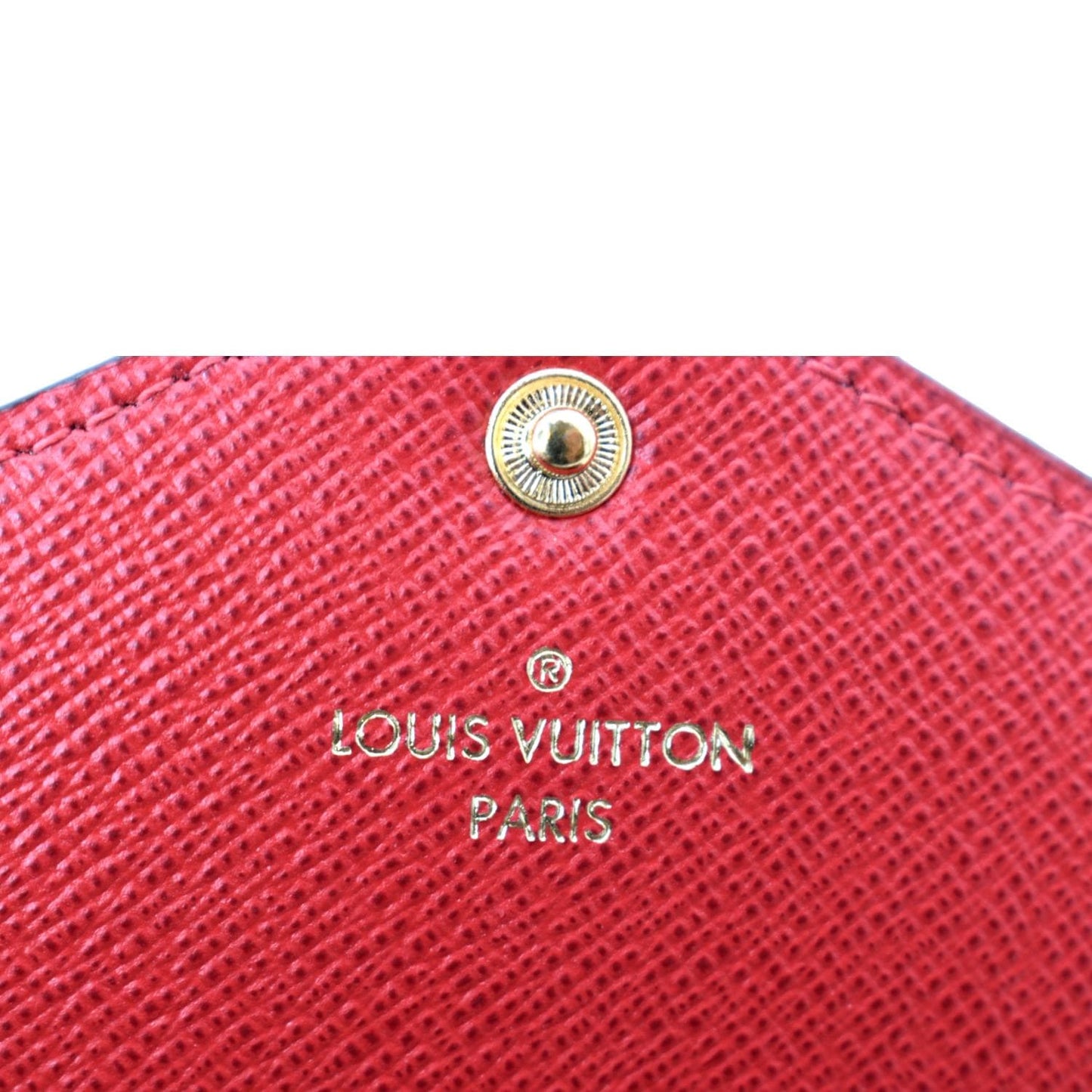 LOUIS VUITTON Josephine Damier Ebene Wallet Brown
