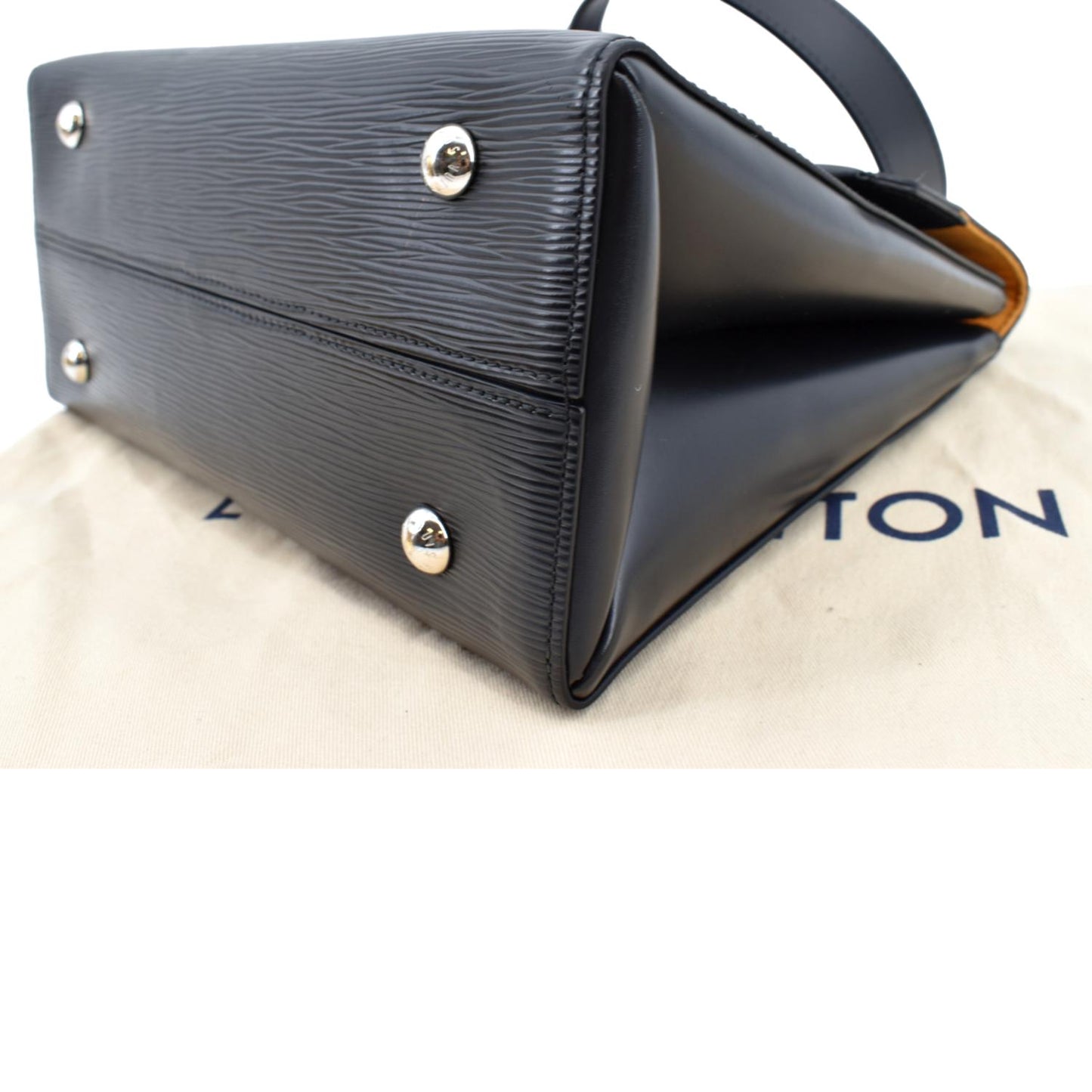 LOUIS VUITTON Grenelle PM Epi Leather Shoulder Bag Black