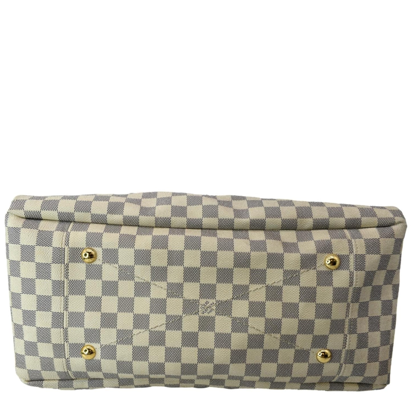 LOUIS VUITTON Artsy MM Damier Azur Hobo Bag White