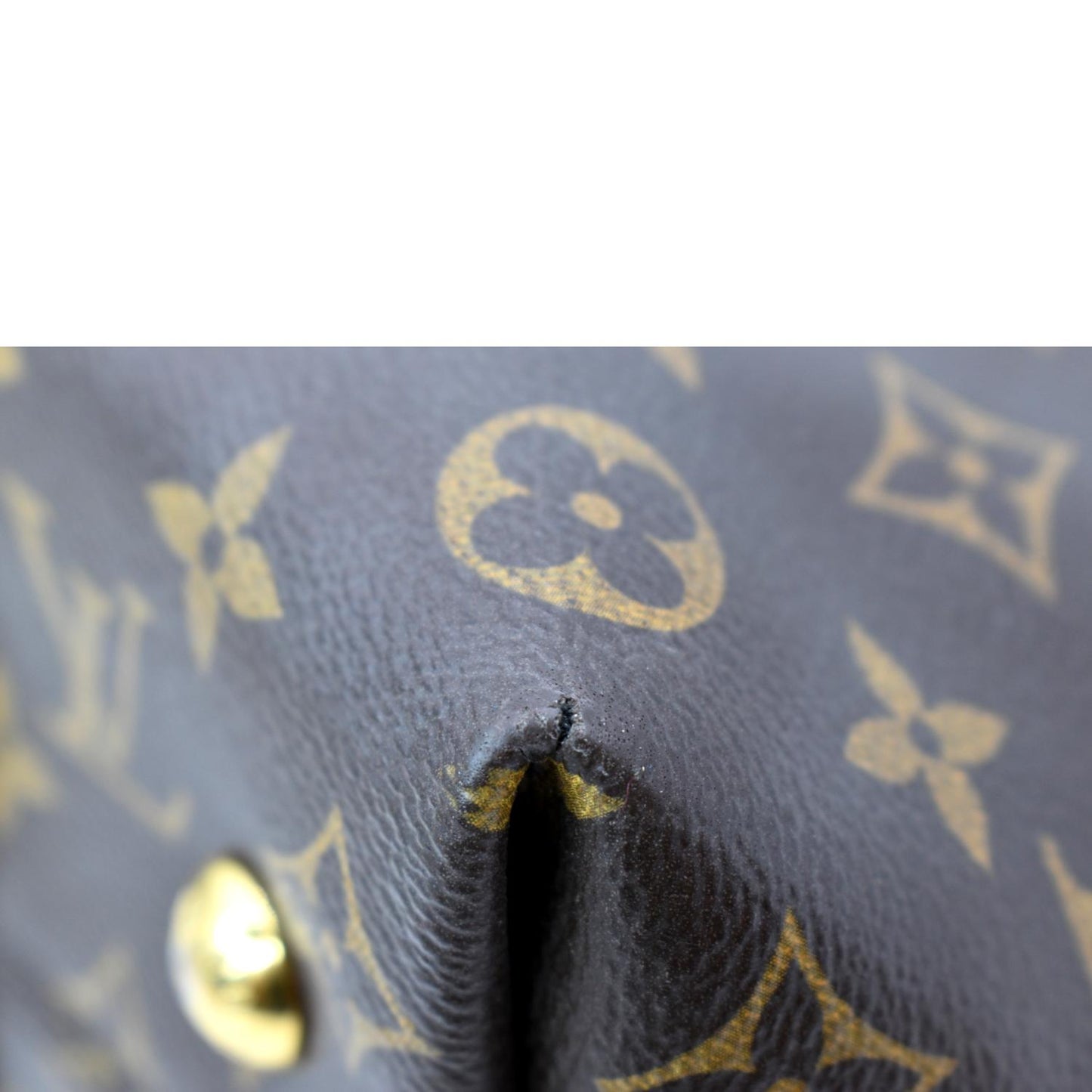 LOUIS VUITTON Melie Monogram Canvas Hobo Bag Brown