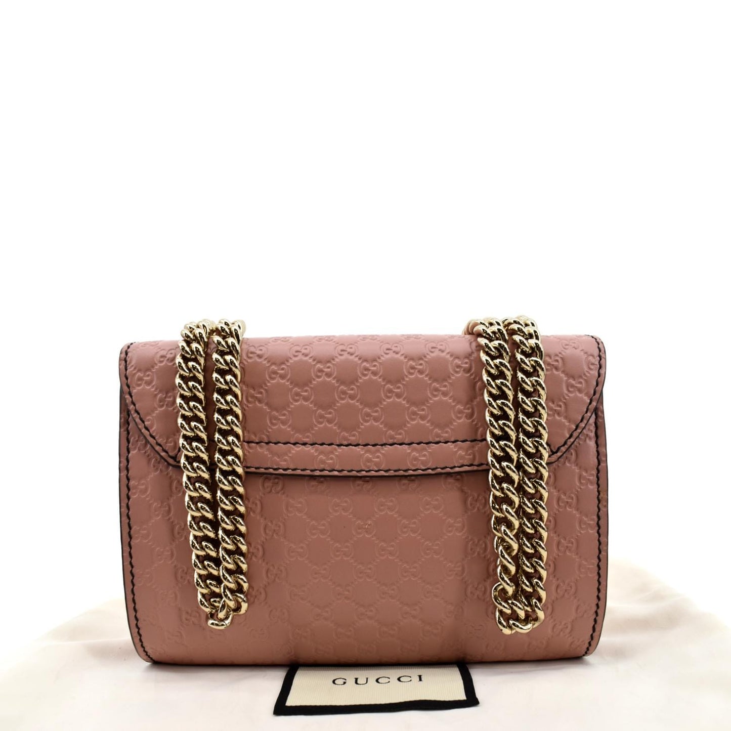 GUCCI Emily Mini Micro GG Guccissima Leather Shoulder Bag Pink 449636