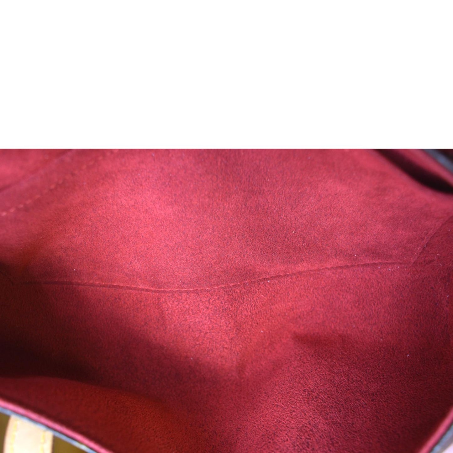 LOUIS VUITTON Sonatine Monogram Canvas Satchel Bag Brown