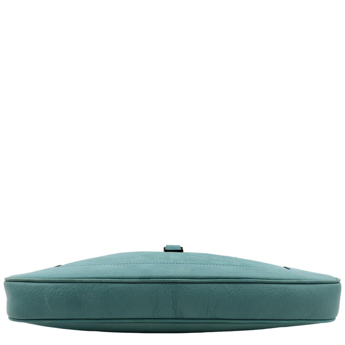 GUCCI Jackie Leather Hobo Bag Turquoise 00963