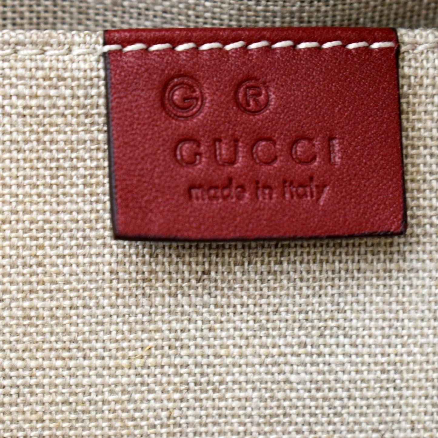 GUCCI Dome Convertible Leather Crossbody Bag Red 449654