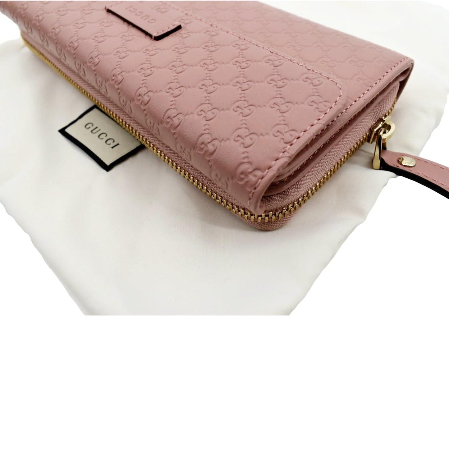 GUCCI Leather Wallet Light Pink 449364