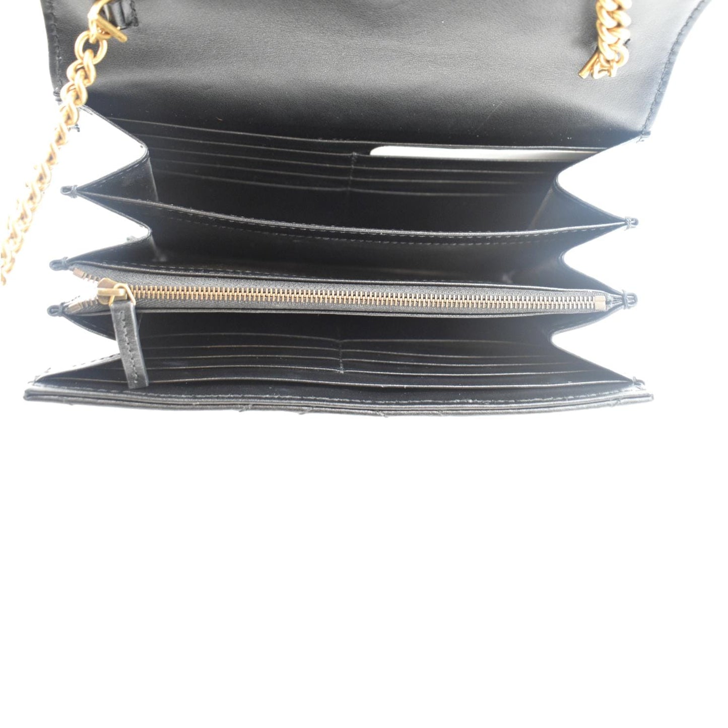 GUCCI GG Marmont Mini Matelasse Leather Crossbody Bag Black 474575
