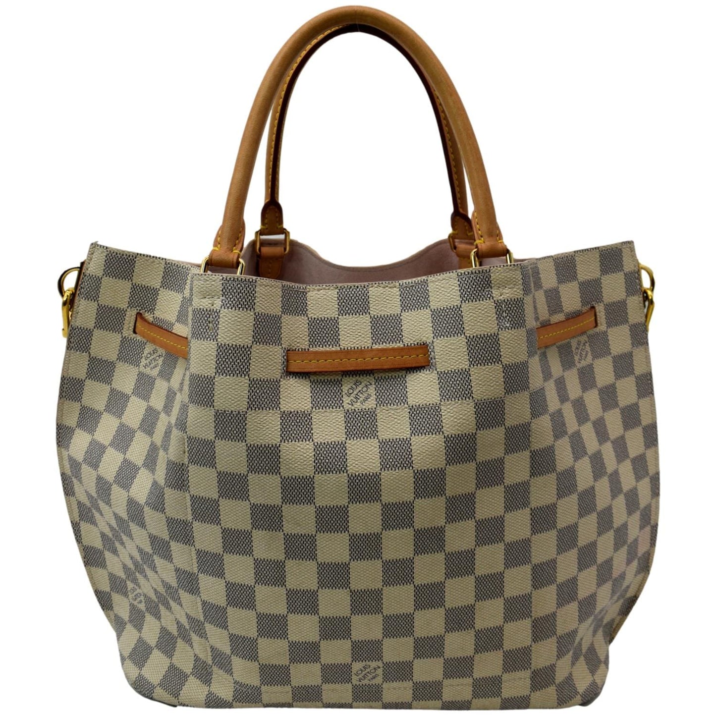 LOUIS VUITTON Girolata Damier Azur Shoulder Bag White - Hot Deals