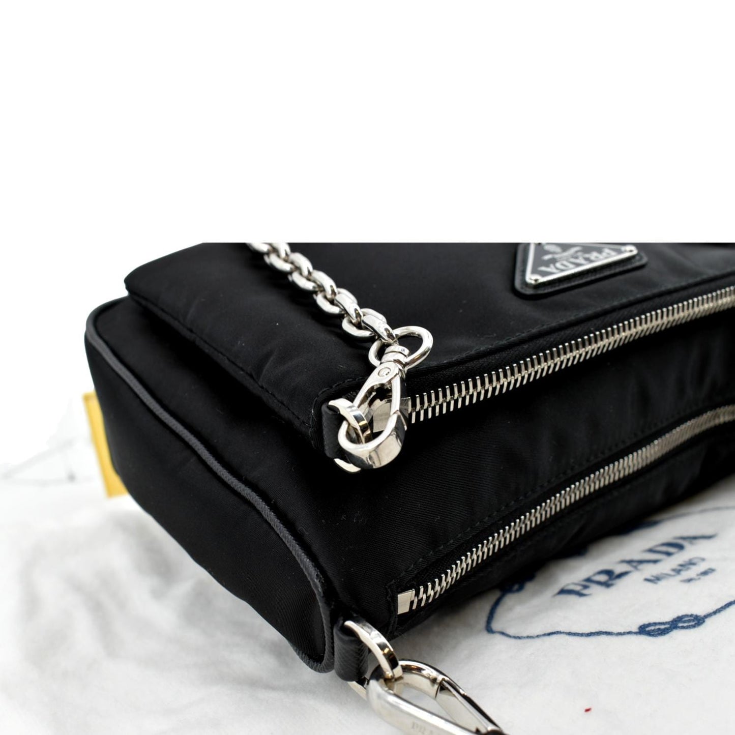 PRADA Re-Nylon Crossbody Bag Black