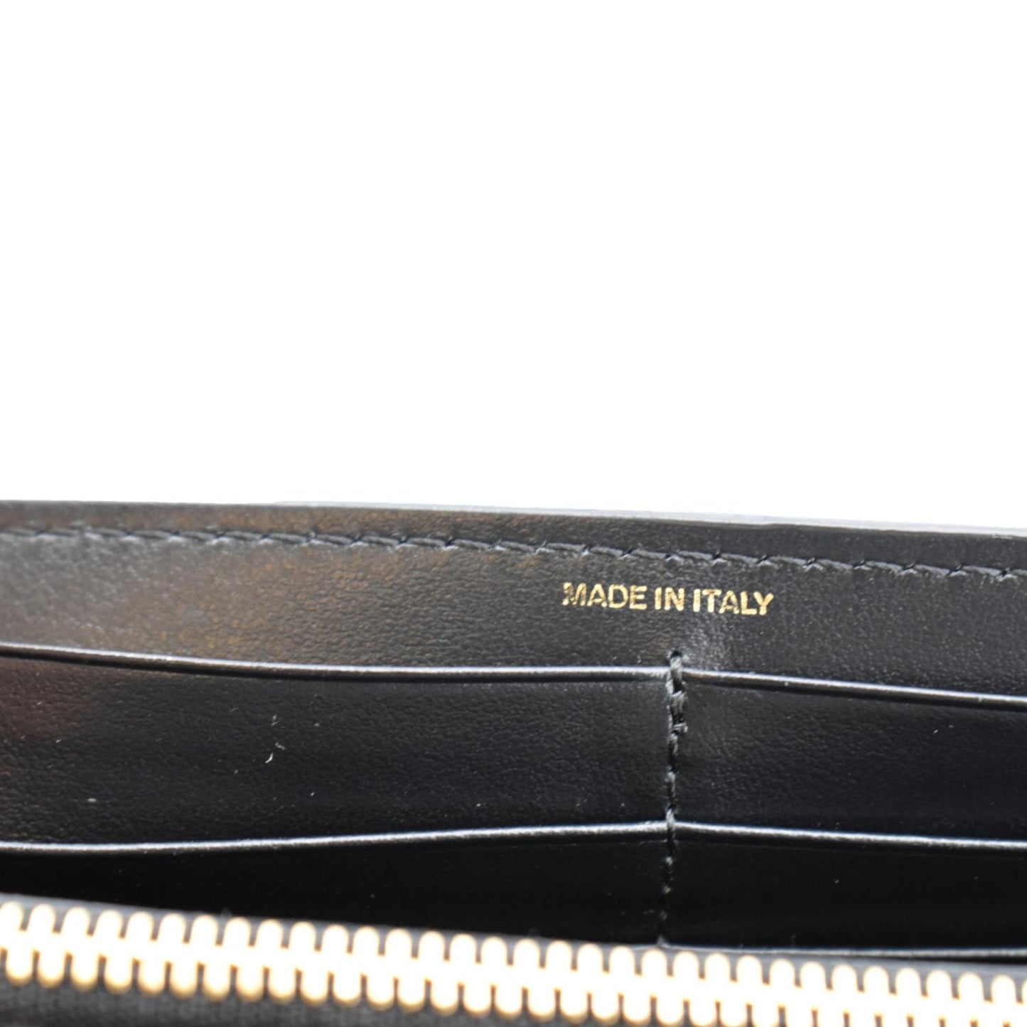 BURBERRY TB Continental Leather Wallet Black