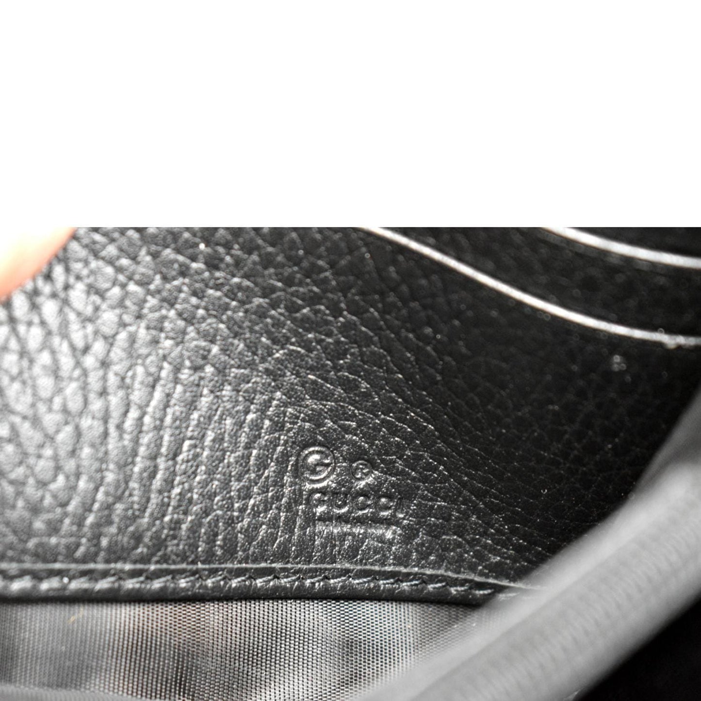 GUCCI GG Interlocking Continental Leather Wallet Black 598166