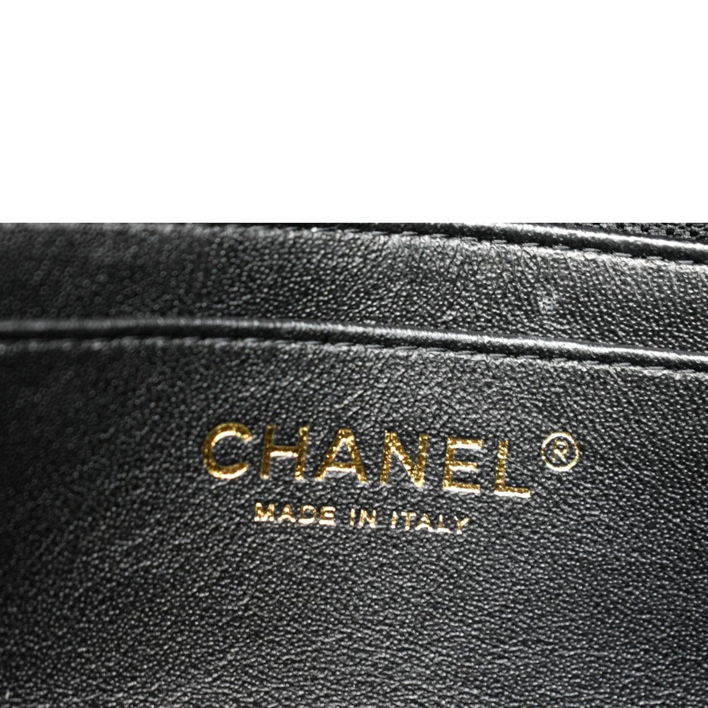 CHANEL Mini Rectangular Flap Quilted Lambskin Leather Shoulder Bag Black