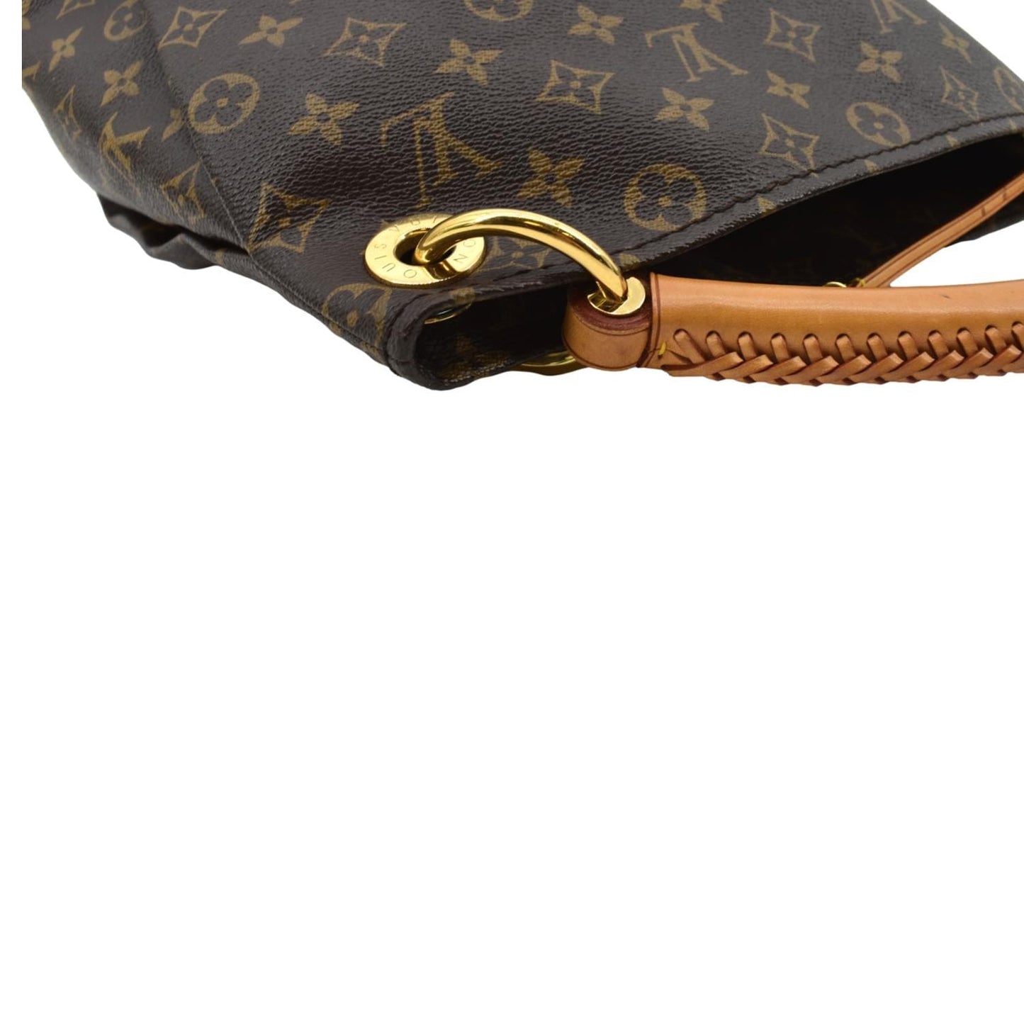 LOUIS VUITTON Artsy MM Monogram Canvas Hobo Bag Brown