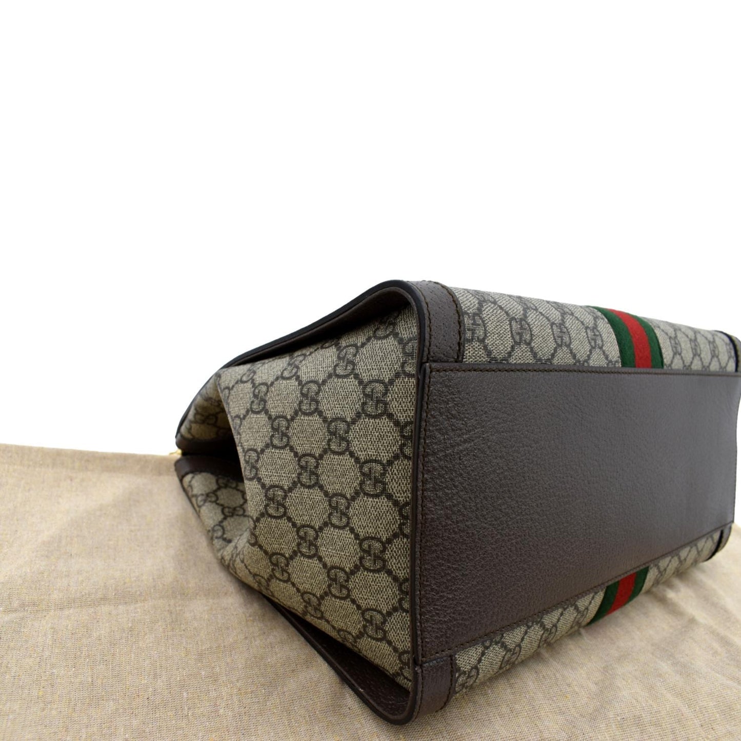 GUCCI Ophidia Medium GG Supreme Tote Shoulder Bag Beige 524537