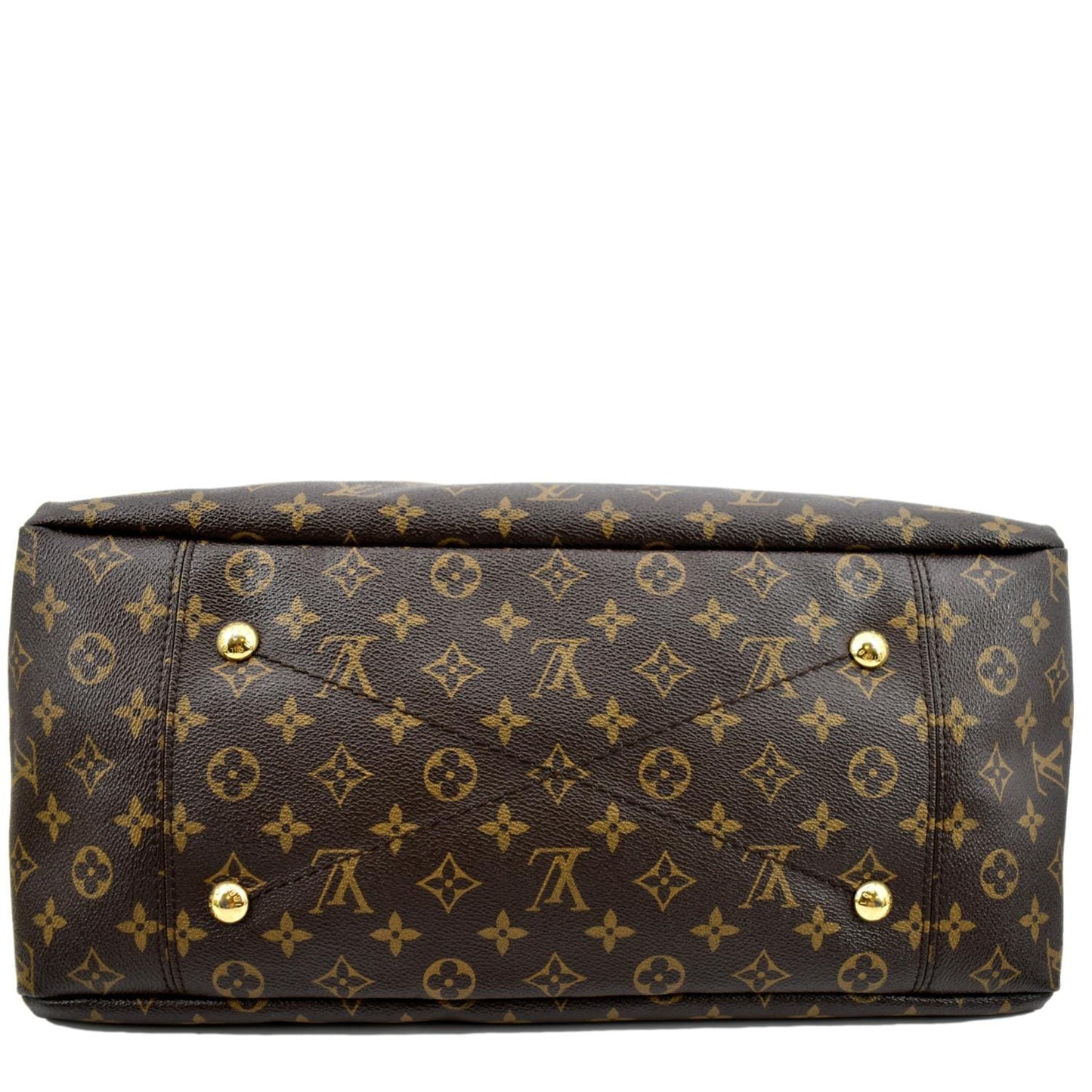 LOUIS VUITTON Artsy MM Monogram Canvas Hobo Bag Brown