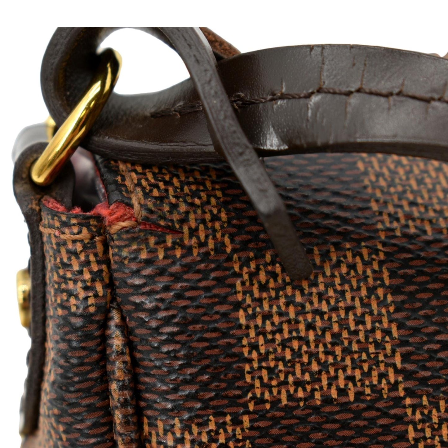 LOUIS VUITTON Favorite MM Damier Ebene Crossbody Bag Brown