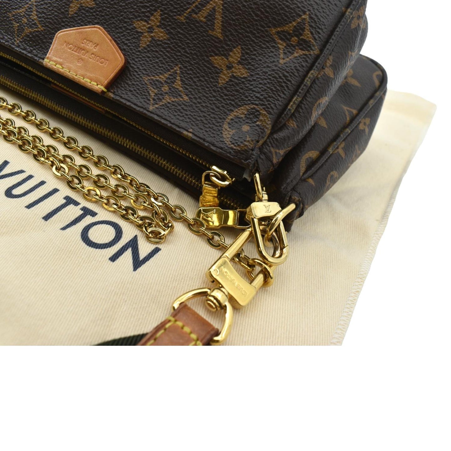 LOUIS VUITTON  Multi Pochette Accessoires Monogram Canvas Shoulder Bag - sold