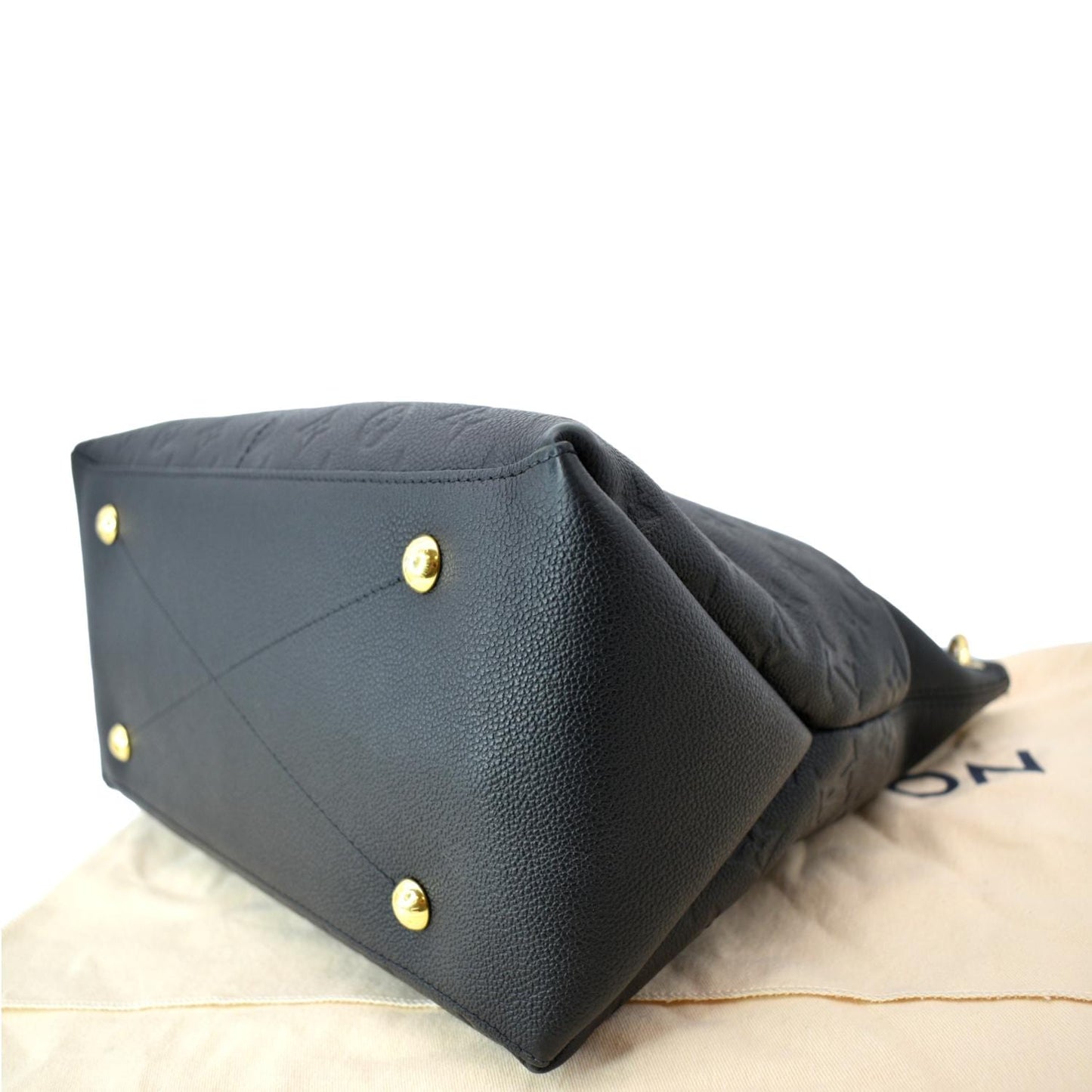 LOUIS VUITTON Maida Monogram Empreinte Leather Hobo Bag Black