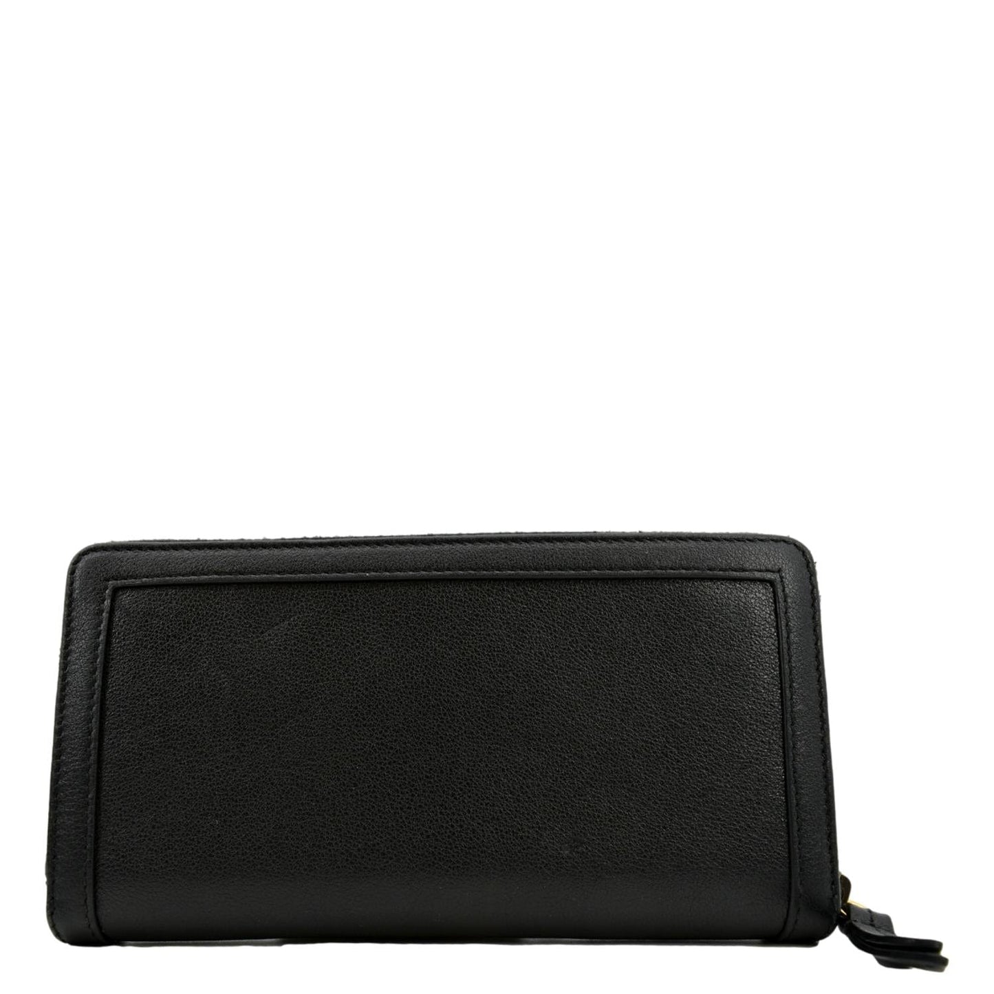 GUCCI Diana Continental Zip Around Leather Wallet Black 658634