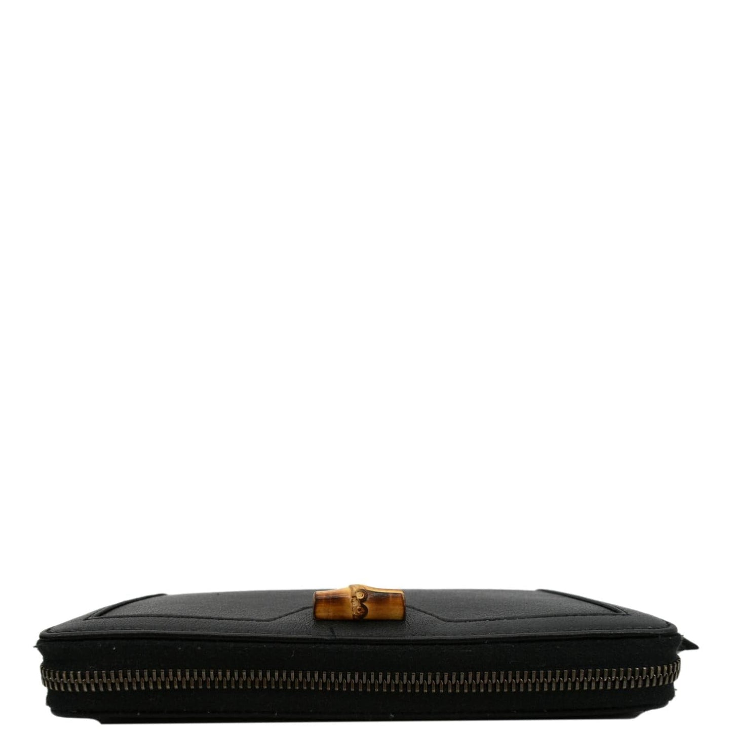 GUCCI Diana Continental Zip Around Leather Wallet Black 658634
